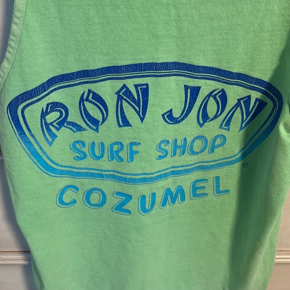 Womens green Ron Jon surf shop vintage distressed tank small - Picture 6 of 6